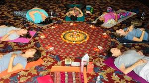 Gathering in a women's circle for support