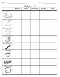 Morning Hygiene Checklist Life Skills Teaching Life Skills