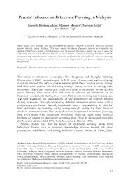 While retail expenses continue to rise steadily, healthcare. Pdf Parents Influence On Retirement Planning In Malaysia Fatemeh Kimiyaghalam And Stanley Yap Academia Edu