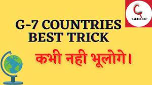 G7 summit 2020 in hindi. G7 Countries Trick Trick To Remember G7 Countries G7 Countries In Hindi Youtube