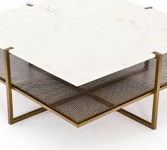 I'll be totally honest, refinishing wood furniture is getting too trendy for me. Hyla 41 Marble Coffee Table Pottery Barn