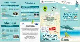 Revisi Desain Brosur Untuk Perusahaan Wisata Alam Kepulauan Sribu Jakarta Utara Brosur Bagian Luar By Zannoism Com Nikmatin Desain Brosur Brosur Kepulauan