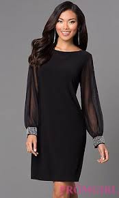Short Black Long Sleeve Dress 644279 By Jump At Promgirl Com Short Black Dress Long Sleeves Black Long Sleeve Dress Prom Dresses Short