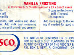 Crisco Vanilla Frosting Vanilla Frosting Recipes Frosting Recipes Vanilla Frosting