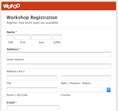 Online registration forms make it easy to plan your next event such as conferences, workshops or classes. Top 5 Event Registration Form Templates Wufoo