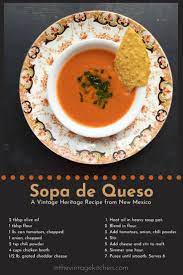 Tomato Cheddar Soup Sopa De Queso Quick Cooking Cooking Heritage Recipe