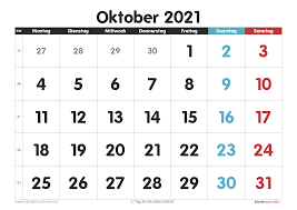 Jahreskalender 2021 zum ausdrucken 2021 download auf freeware.de. Kalender Oktober 2021 Zum Ausdrucken Mit Feiertagen Kalender 2021 Zum Ausdrucken