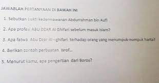 Assalamu Alaikum Ad Yang Bisa Menjawab Kan Soal Essay Aqidah Akhlak Terima Kasih Brainly Co Id