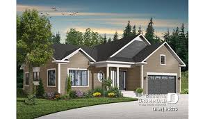 Version Couleur No 7 Vue Avant Du Plan De Maison Unifamiliale 3223 Maison Unifamiliale Plans De Maison Style Ranch Plan Maison