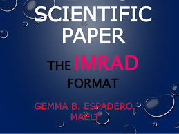 Please fill this form, we will try to respond as soon as possible. The Imrad Format