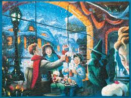 New york puzzle co, 750pc. Harry Potter Three Broomsticks New York Puzzle Company A Surprisingly Challenging 500 Pc Jigsawpuzzles