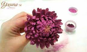 Crisantemo En Pasta De Azucar Chrysanthemum Gumpaste Gum Paste Flowers Sugar Paste Flowers Sugar Flowers