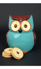 Great 60s style and color. Owl Cookie Jar Owl Cookie Jar Owl Decor Owl Cookies