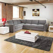 Extra Large L Shape Sofa Set Settee Corner Group 335x265cm Grey R Corner Sofa Design Small Corner Sofa L Shape Sofa Set