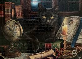Check spelling or type a new query. Black Cat By Candlelight Art By Image World Release Year 2019 By Sunsout 500 Oversized Pieces Black Cat Simple Life Year 2019