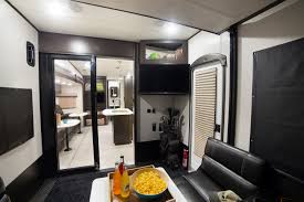 2017 Highlander 31rgr By Open Range Toy Hauler With Rear Patio 2 Bedroom Travel Trailer Toy Hauler With A Rear Pa Bath Toy Storage Large Shower Bed Storage