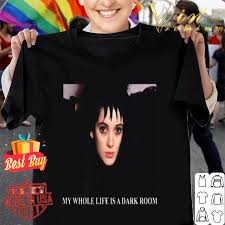 Beetlejuice is the stage name of american actor and comedian, lester green , who is known for beetlejuice is a character in a movie by the same name who tries to make people leave a house that. Beetlejuice Winona Ryder My Whole Life Is A Dark Room Shirt Hoodie Sweatshirt Longsleeve Tee