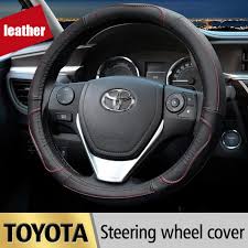 A locked steering wheel means you won't be able to start car. Ready Stock Genuine Leather Steering Wheel Cover For Toyota Corolla Fortuner Sequoia Auris Avensis Yaris Vios Celica 86 Auto Accessories Beautiful And Durable Shopee Philippines