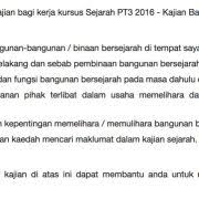 Berikut dikongsikan contoh kaedah kajian kerja kursus geografi pt3 2018 buat panduan pelajar. Objektif Kajian Sejarah Tingkatan 2 Objektif Kajian 1 Mengenalpasti Dan Mengkaji Sejarah Serta Perkembangan Jabatan Pertahanan Awam Malaysia Jasin