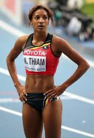 And only 24 years old. Nafi Thiam Tennis Players Female Female Athletes Olympic Champion
