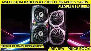 Here's our first look at the newly announced msi rx 6700 xt gaming x 12g! Msi Custom Radeon Rx 6700 Xt Graphics Cards Launched With Iconic Twin Frozr 8 Thermal Design Price Youtube