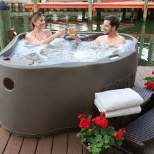 Select 200 5 Person 20 Jet Plug And Play Hot Tub With Led Waterfall Hot Tub Small Hot Tub Pool Landscaping