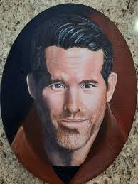 Ryan Reynolds ", acrylic and prizmacolor pencils