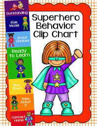 Behavior Clip Chart Behavior Management Superhero 4