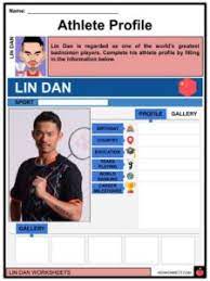 Lin dan is a chinese former professional badminton player. Lin Dan Facts Worksheets Childhood For Kids