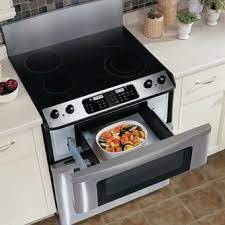 On the other hand, investing in separate appliances does have its advantages. Sharp Kb3401ls 30 Inch Freestanding Electric Range With Microwave Drawer Manual Drawer Opening True European Convection Cooking Front Mounted Glass Touch Controls Stainless Steel