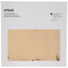 You can purchase the foil transfer items from the cricut store as well as from craft stores like joann. Gold Cricut Foil Transfer Sheets Hobby Lobby 81008323