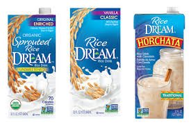 Single serve bottled drinks ; Rice Dream Milk Beverage Review Info Dairy Free Rice Milk