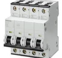 Siemens 5SY4 installatieautomaat C karakteristiek 50a 4P 4 beveiligd incl  nul 4te - 5SY46507