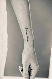 Small Single Line Script Small Forearm Tattoos Tattoos Just Breathe Tattoo
