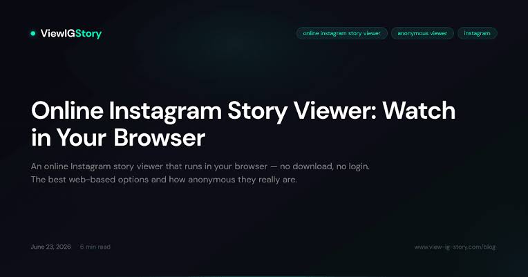 Online Instagram Story Viewer: Watch in Your Browser | ViewIGStory