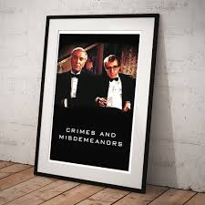 Woody Allen and Martin Landau in Crimes and Misdemeanors Poster by Album -  Fine Art America