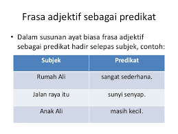 Pengertian frasa verba adalah jenis frasa yang mempunyai inti kata kerja dalam unsur pembentukannya. Frasa Adjektif