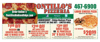 Pontillo S Pizzeria Irondequoit Coupon Large Pizza Sheet Pizza Food