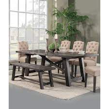 Fahey 6 Piece Solid Wood Dining Set Reviews Birch Lane