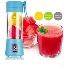 Hk Villa Rechargeable Portable Electric Mini Usb Juicer Bottle Blender For Making Juice Shake Smoothies Travel Juicer For Fruits And Vegetables Fruit Juic Juicing With A Blender Fruit Milkshake Blender
