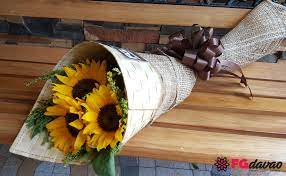 3 Stem Sunflower Bouquet Flowers Gifts Delivery 0998 579 5720 Fg Davao Shop 123 Lopez Jaena St Brgy Sunflower Arrangements Flowers Bouquet Gift Flower Gift