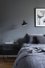 Bedroom makeover with black feature wall. Home Tour The Inspiration For The Perfect Grey Interior Paint From A Beautiful Scandinavian Interior Ita Home Decor Bedroom Elegant Bedroom Bedroom Interior