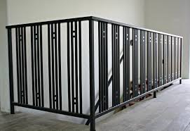 Modern Art Deco Railings For A New Concrete Home Simple Strong Quality Antietam Iron Works Railing Design Balcony Railing Design Stair Railing Design