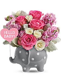 Flowers delivered for new baby boy. New Baby Flowers Gifts Baby Bouquet Delivery Teleflora