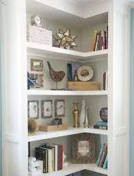 Look around your home and pick out corners where you can put shelving or furniture. Living Room Corner Shelves Ideas Novocom Top