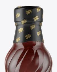 Download Glass Bottle With Bbq Sauce Mockup In Bottle Mockups On Yellow Images Object Mockups PSD Mockup Templates