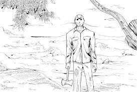 Jason voorhees coloring pages coloring pages for kids. Is Jason Voorhees Immortal Friday The 13th Facts