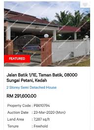 Kami adalah pelelong berlesen di negeri kedah. Rumah Lelong Sungai Petani Posts Facebook