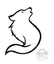 Image Result For Small Simple Wolf Tattoo Simple Wolf Tattoo Wolf Tattoos Wolf Drawing Easy