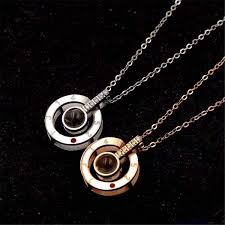 Infway I Love You Necklace 100 Languages Projection On Round Onyx Pendant Loving Memory Collarbone Necklace 1 Pcs 925 Sterling Go Pendant Necklace Mens Jewelry